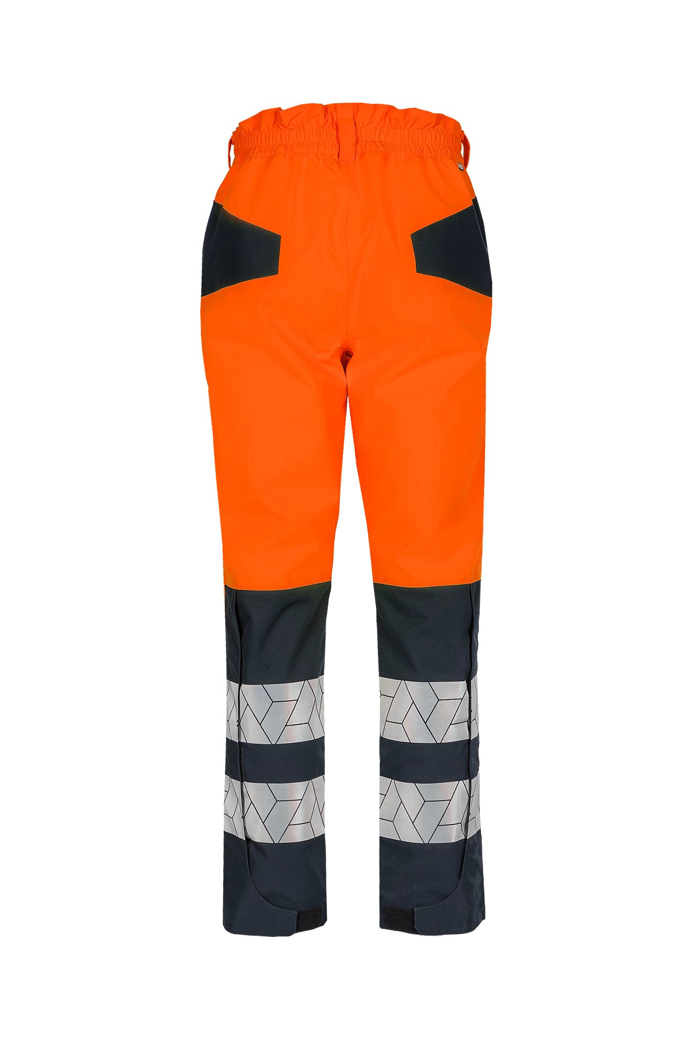 SYNQ Raylight Hi Vis Waterproof Rain Over Trousers Orange Class 2 - Image 3